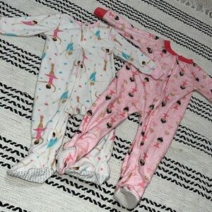 Baby Ballerina Footed Pajama Set
